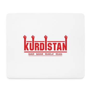 Kurdistan Kurde Geschenk Kurdisch Flagge Heimat - Mousepad (Querformat) - Weiß - Vorne
