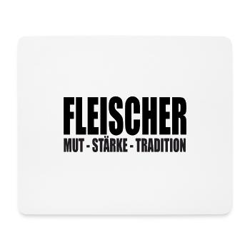 FLeischer MUT STÄRKE TRADITION - Mousepad (Querformat) - Weiß - Vorne