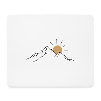 Mountain Sun - Mouse Pad (horizontal) - white - Front