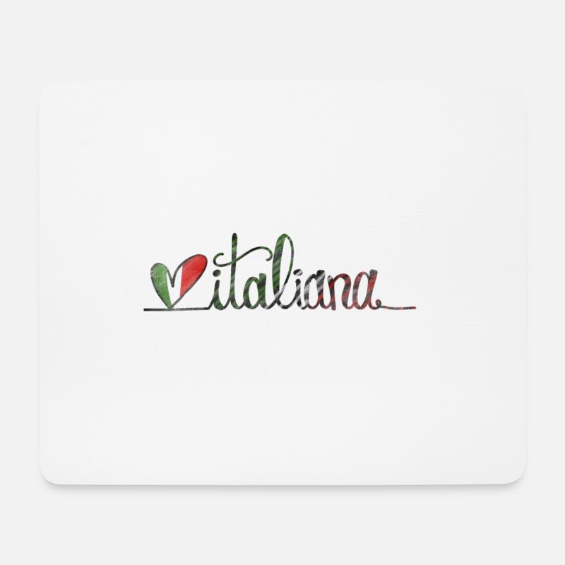 Italiana ❤️ - Tapis de souris (format paysage) - blanc
