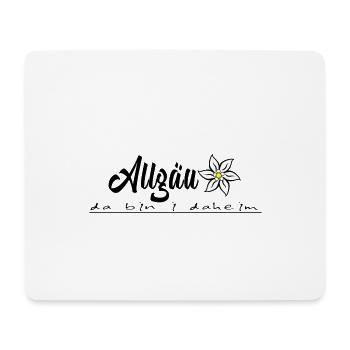 Allgäu with heart and mind, Allgäu design - Mouse Pad (horizontal) - white - Front