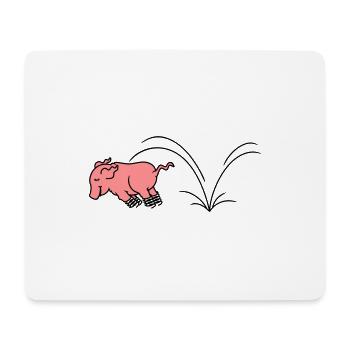 Spring Piggy / Piglet Hopper (2c) - Tapis de souris (format paysage) - blanc - Devant