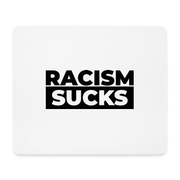 Racism sucks gift tolerance human rights - Mouse Pad (horizontal) - white - Front