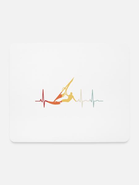 Surfing Windsurfing Windsurfing Windsurfer ECG - Mouse Pad (horizontal) - white