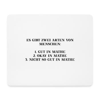 Mathe lustig witzig Geschenkidee Sarkasmus Humor - Mousepad (Querformat) - Weiß - Vorne