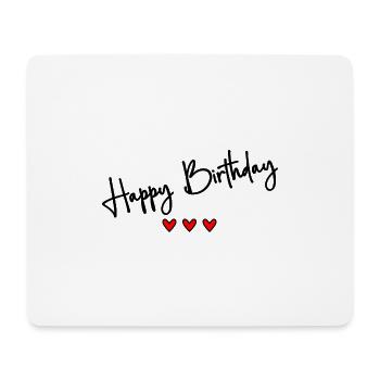 ALLES GUTE ZUM GEBURTSTAG. ALLES GUTE ZUM GEBURTSTAG. JAHRESTAG. - Mousepad (Querformat) - Weiß - Vorne