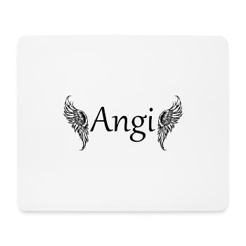 Angi - Angela - Angelina - Angelika - Engel - Mouse Pad (horizontal) - white - Front