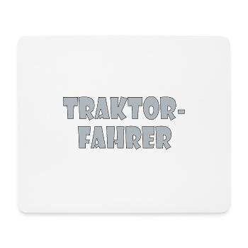 Conducteur de tracteur - Tapis de souris (format paysage) - blanc - Devant