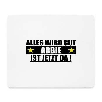 Abbie Last Name First Name Birthday - Mouse Pad (horizontal) - white - Front