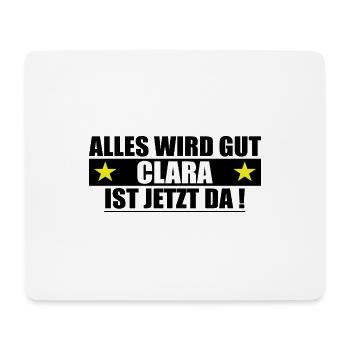 Carla Name Vorname Geburtstag - Mousepad (Querformat) - Weiß - Vorne