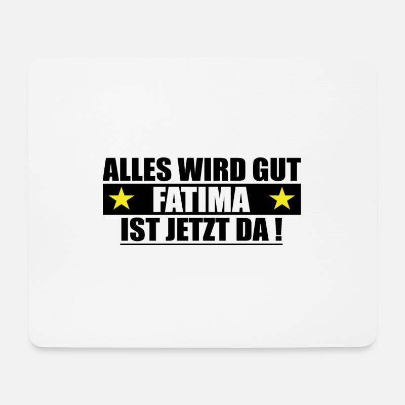 Fatima Last Name First Name Birthday - Mouse Pad (horizontal) - white