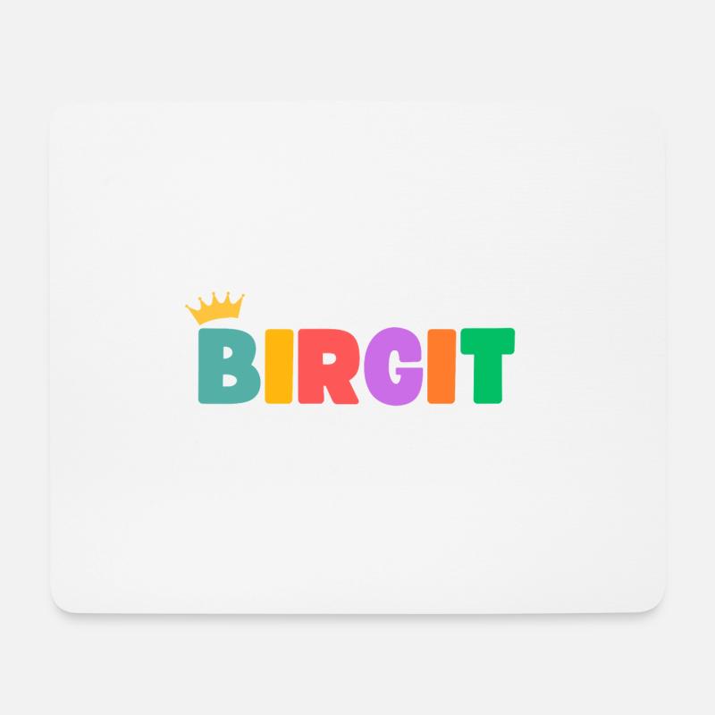 Birgit! Personalisierbar - Mousepad (Querformat) - Weiß
