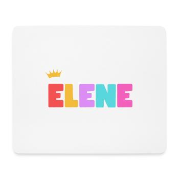 Elene! Personnalisable - Tapis de souris (format paysage) - blanc - Devant