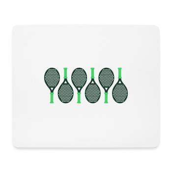 padel padeltennis paddel padel tennis padel joueur - Tapis de souris (format paysage) - blanc - Devant