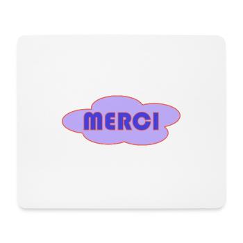 MERCI. MAÎTRESSE. MAÎTRE. MERCI MAÎTRESSE - Tapis de souris (format paysage) - blanc - Devant