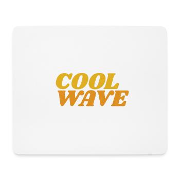 cool wave - Mousepad (Querformat) - Weiß - Vorne