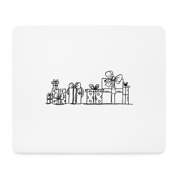 Wir lieben Geschenke - Mousepad (Querformat) - Weiß - Vorne