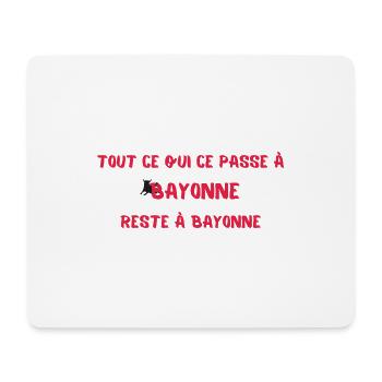 Bayonne - Tapis de souris (format paysage) - blanc - Devant