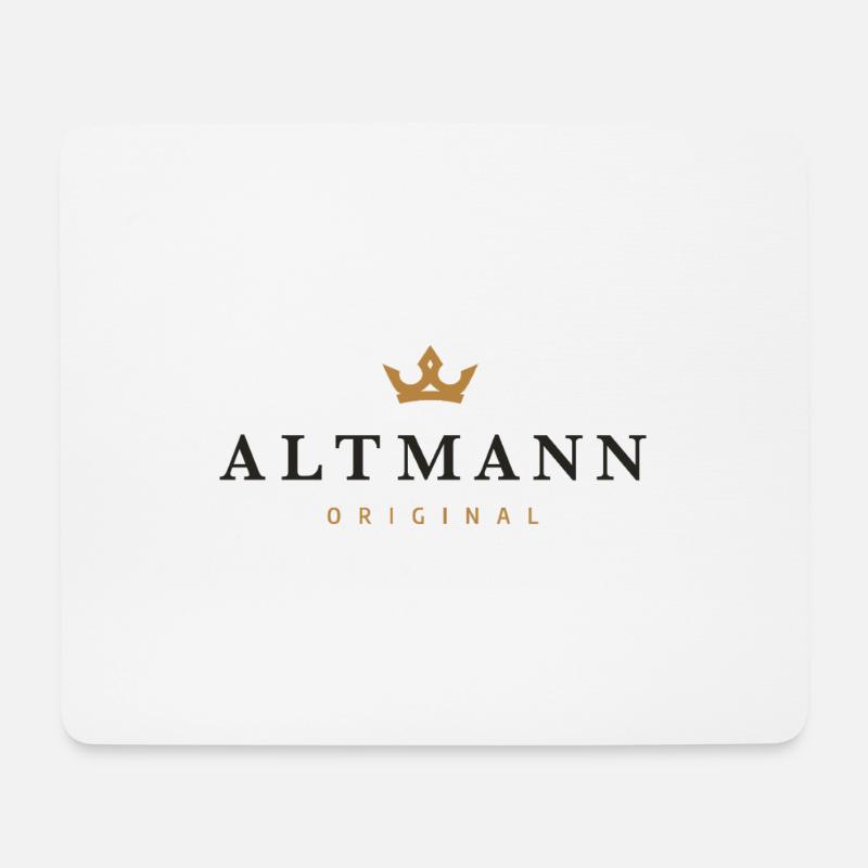 Altmann Original Familienlogo - Mousepad (Querformat) - Weiß