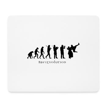 Breizvolution - Mousepad (Querformat) - Weiß - Vorne