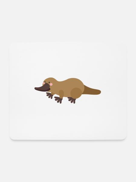 Schnabeltier - Mousepad (Querformat) - Weiß