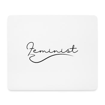 Feminist Woman Feminism Gift - Mouse Pad (horizontal) - white - Front