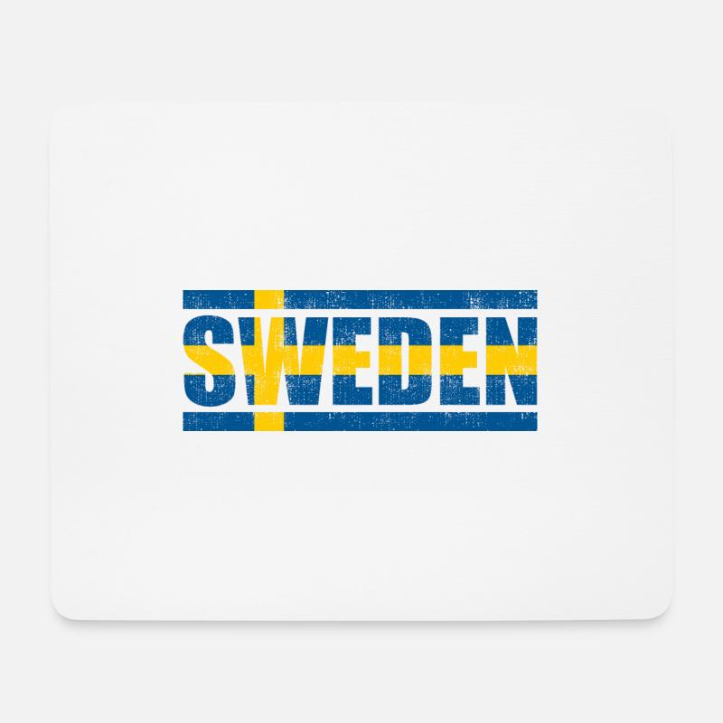 Schweden - Mousepad (Querformat) - Weiß