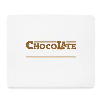 Schokolade ist die Antwort - Mousepad (Querformat) - Weiß - Vorne