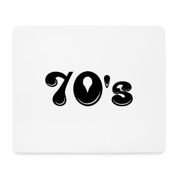 70s | Seventies | Decade | Symbol - Mouse Pad (horizontal) - white - Front
