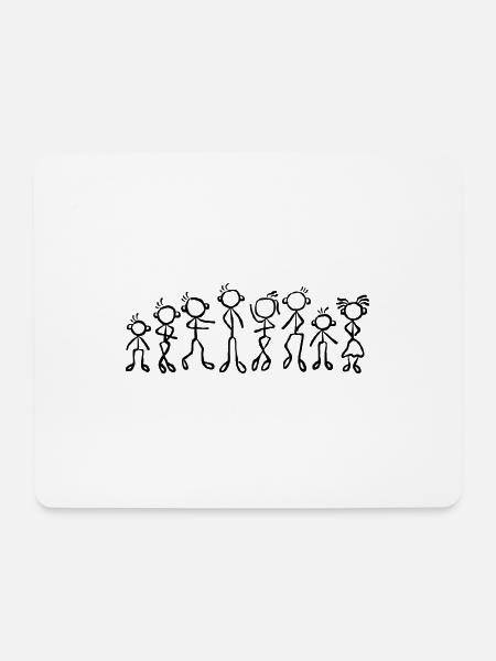 Familie Leute Menschen Menschengruppe - Mousepad (Querformat) - Weiß