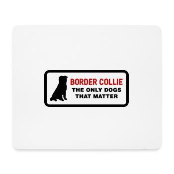 Border collie - Mousepad (Querformat) - Weiß - Vorne
