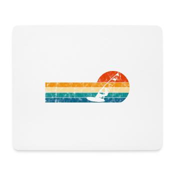 Windsurfer Windsurfing Windsurfen Retro Surfen - Mousepad (Querformat) - Weiß - Vorne