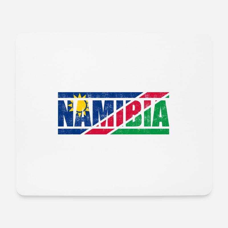 Namibia - Mousepad (Querformat) - Weiß
