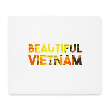 Vietnam Viet Bauern Reisfeld Flagge I Geschenk - Mousepad (Querformat) - Weiß - Vorne