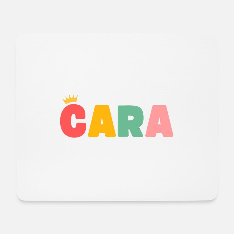 Cara! Personalisierbar - Mousepad (Querformat) - Weiß