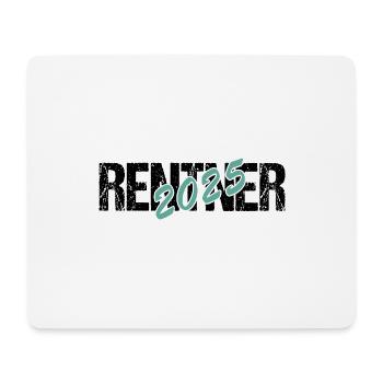 Rentner 2025, Pension, Rente 2025 - Mousepad (Querformat) - Weiß - Vorne