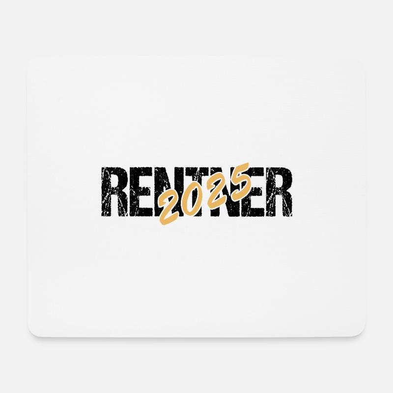 Geschenk für Rentner - Mousepad (Querformat) - Weiß