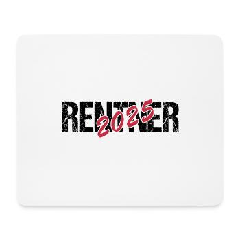 Rentner 2025 Ruhestand Rente Geschenk - Mousepad (Querformat) - Weiß - Vorne