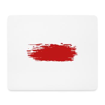 Couleur blob splash peinture peintre cadeau coloré rouge - Tapis de souris (format paysage) - blanc - Devant