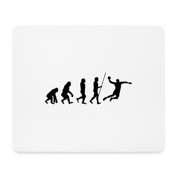 Handball sport gift evolution - Mouse Pad (horizontal) - white - Front
