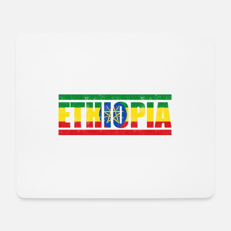 Äthiopien - Mousepad (Querformat) - Weiß