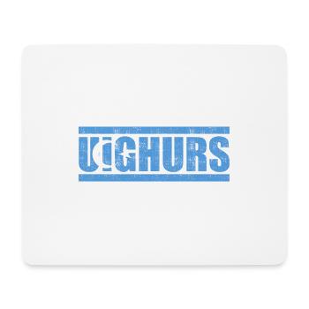 Ouïghours - Tapis de souris (format paysage) - blanc - Devant
