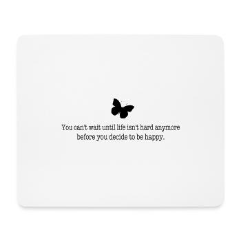Dicton significatif - Tapis de souris (format paysage) - blanc - Devant