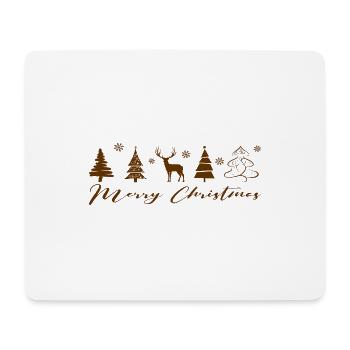 Merry Christmas - Mousepad (Querformat) - Weiß - Vorne