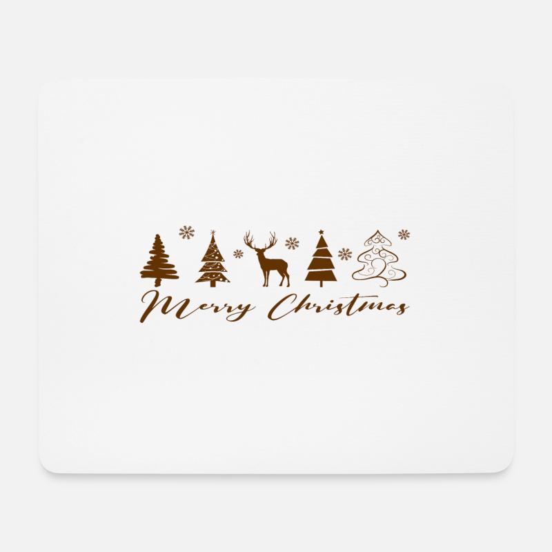 Merry Christmas - Mousepad (Querformat) - Weiß