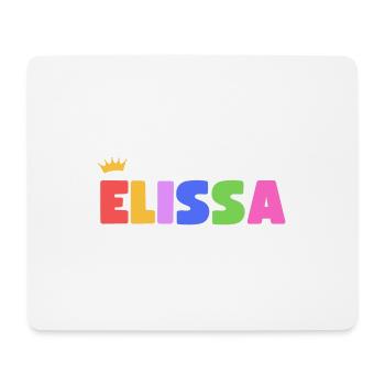 Elissa! Personnalisable - Tapis de souris (format paysage) - blanc - Devant