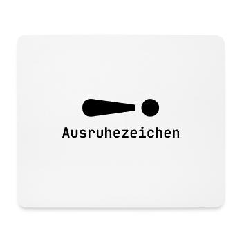 Signe de repos | Sommeil | Paresseux | Fatigué | Drôle - Tapis de souris (format paysage) - blanc - Devant