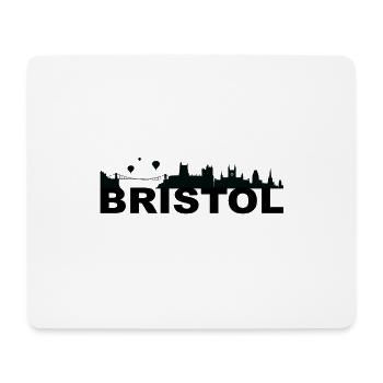 Bristol England Hauptstadt Skyline UK - Mousepad (Querformat) - Weiß - Vorne