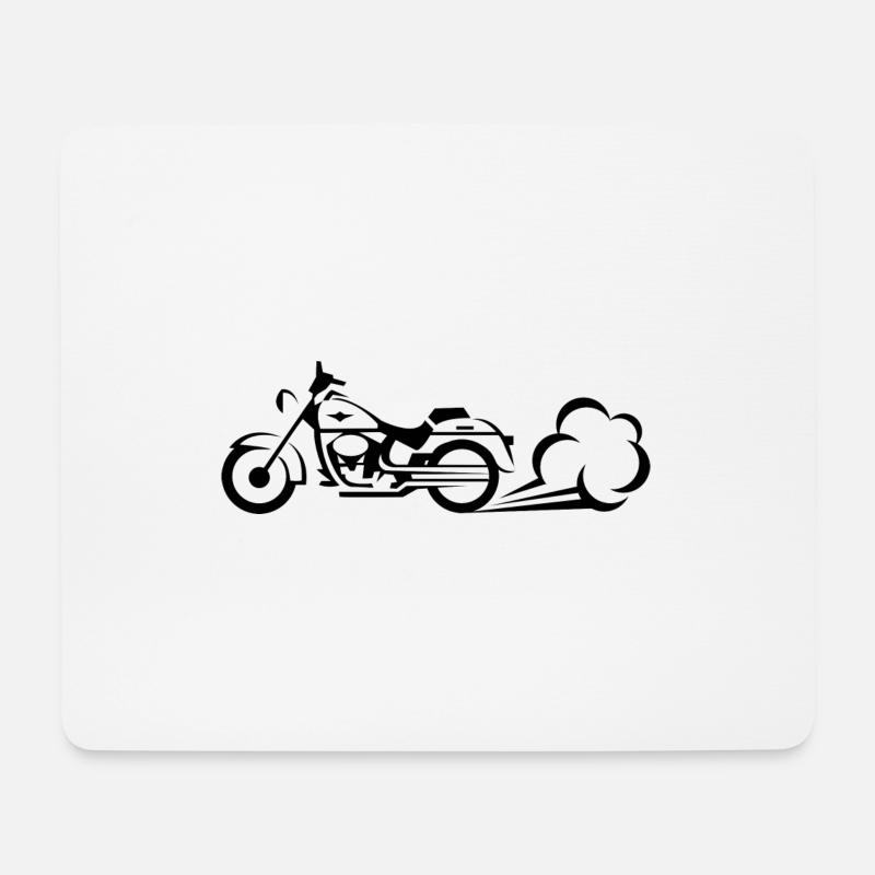 motorcycle - Mouse Pad (horizontal) - white