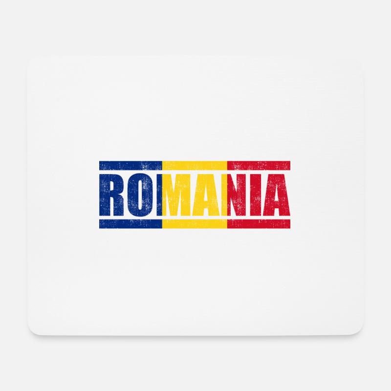 Romania - Mouse Pad (horizontal) - white